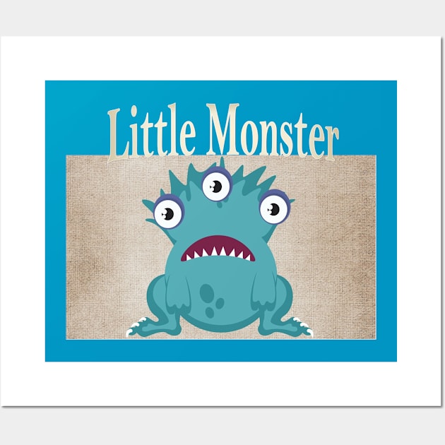 Little Monster Wall Art by Nicole's Nifty Shop